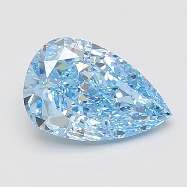 1.10 Ct. Fancy Vivid Blue Pear Lab Grown Diamond