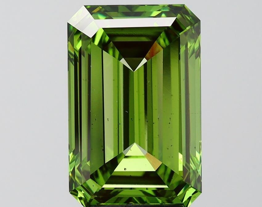 6.01 Ct. Fancy Vivid Green Emerald Lab Grown Diamond