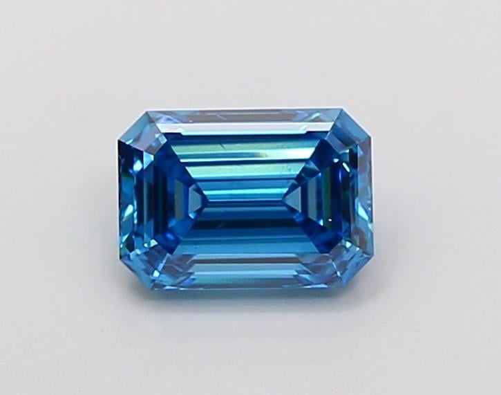 1.06 Ct. Fancy Vivid Blue Emerald Lab Grown Diamond