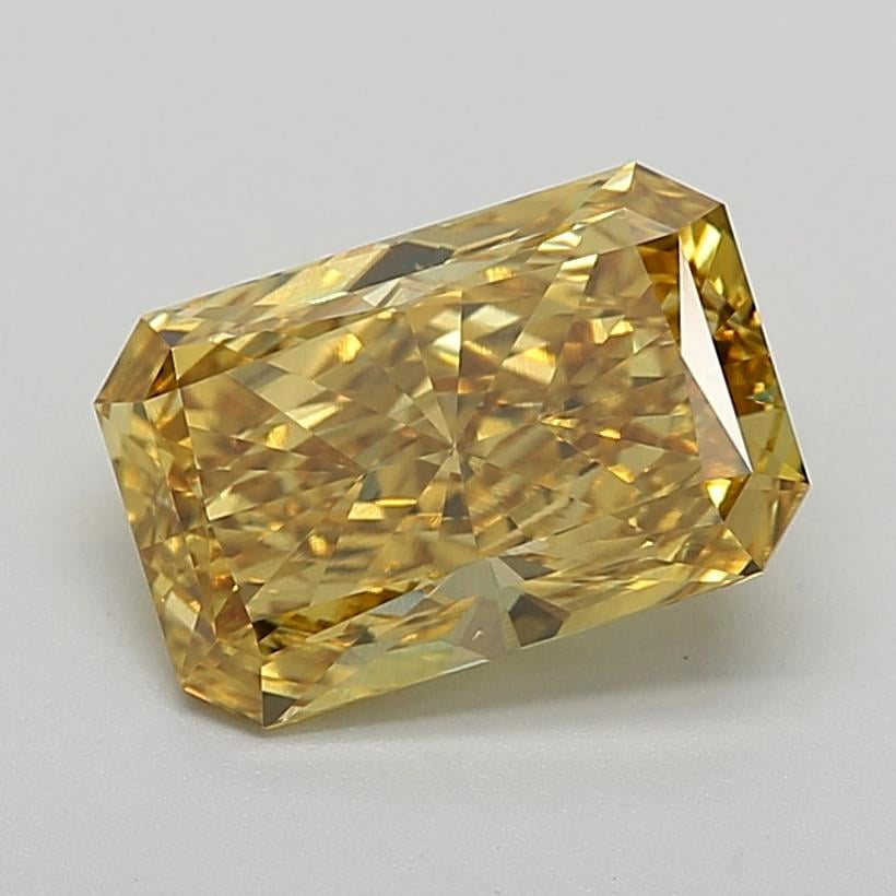 3.60 Ct. Fancy Vivid  Yellow Radiant Lab Grown Diamond