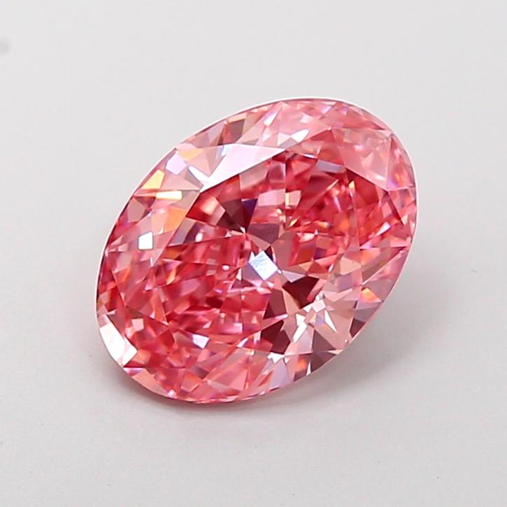 1.84 Ct. Fancy Vivid Pink Oval Lab Grown Diamond