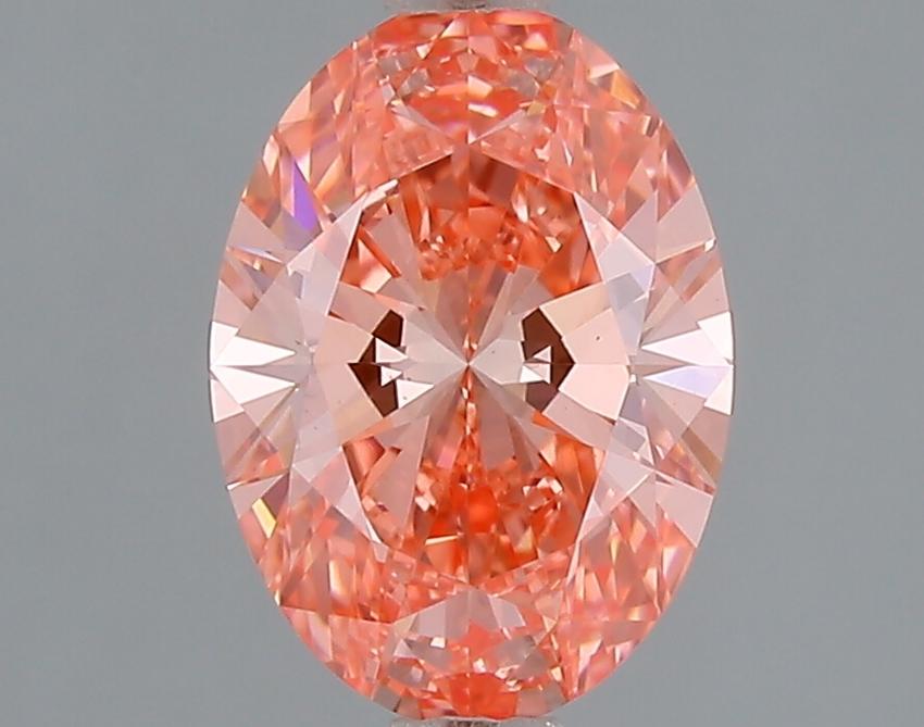 1.55 Ct. Fancy Vivid Pink Oval Lab Grown Diamond