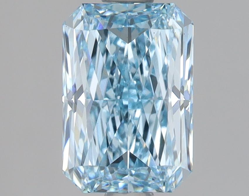 1.57 Ct. Fancy Vivid Blue Radiant Lab Grown Diamond