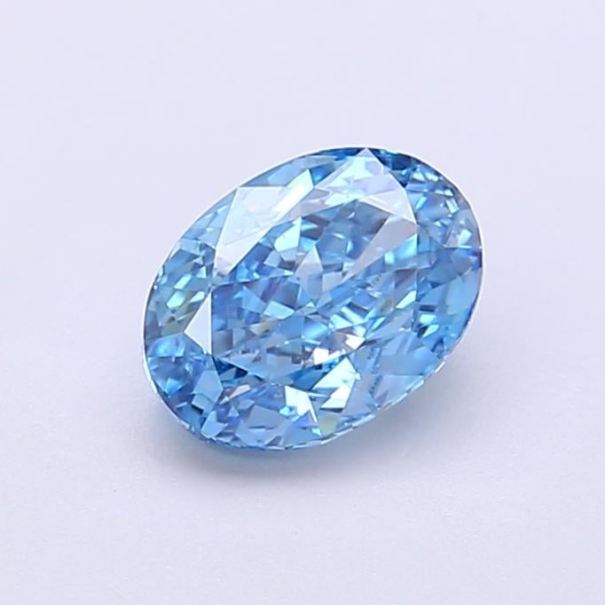 1.0 Ct. Fancy Vivid  Blue Oval Lab Grown Diamond