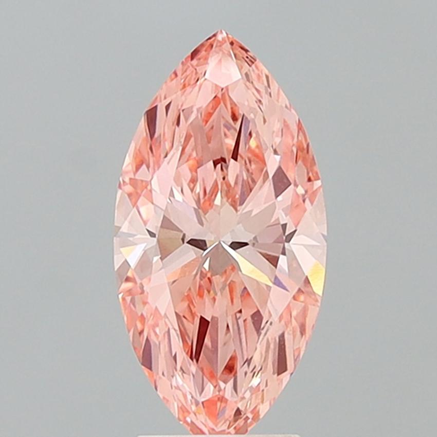 3.00 Ct. Fancy Vivid Pink Marquise Lab Grown Diamond
