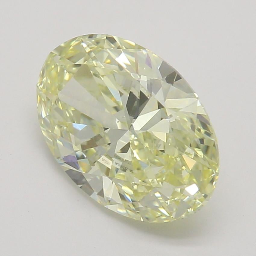 1.01 Ct. Fancy Light Yellow Oval Diamond