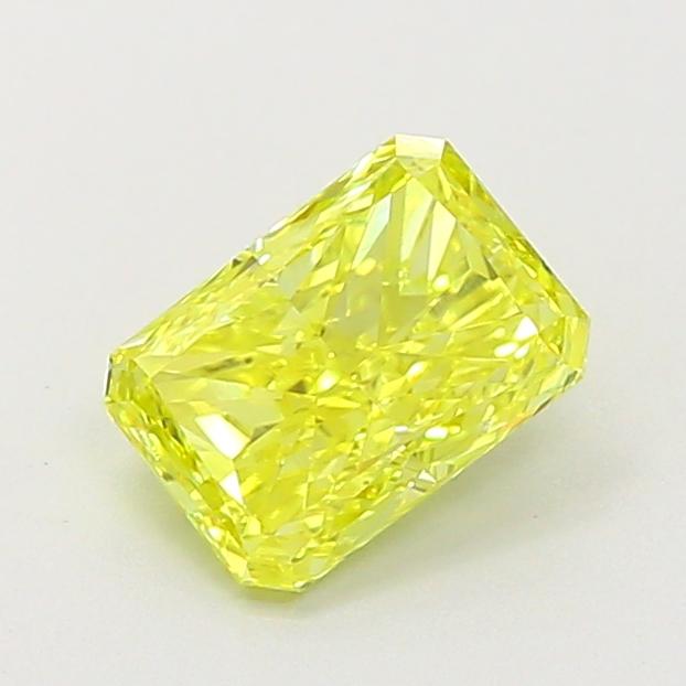 0.87 Ct. Fancy Vivid Yellow Radiant Lab Grown Diamond