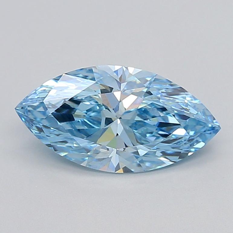 2.00 Ct. Fancy Vivid  Blue Marquise Lab Grown Diamond