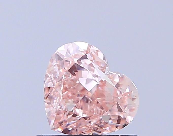 0.95 Ct. Fancy Intense Brownish Pink Heart Lab Grown Diamond