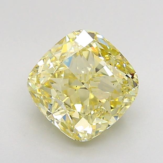 2.00 Ct. Fancy None Yellow Cushion Lab Grown Diamond