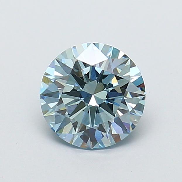 1.24 Ct. Fancy Vivid Blue Round Lab Grown Diamond