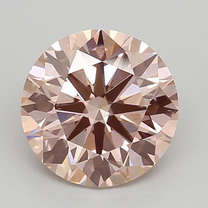 2.35 Ct. Fancy Intense Pink Round Lab Grown Diamond