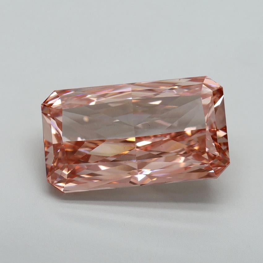 11.07 Ct. Fancy Vivid Pink Radiant Lab Grown Diamond
