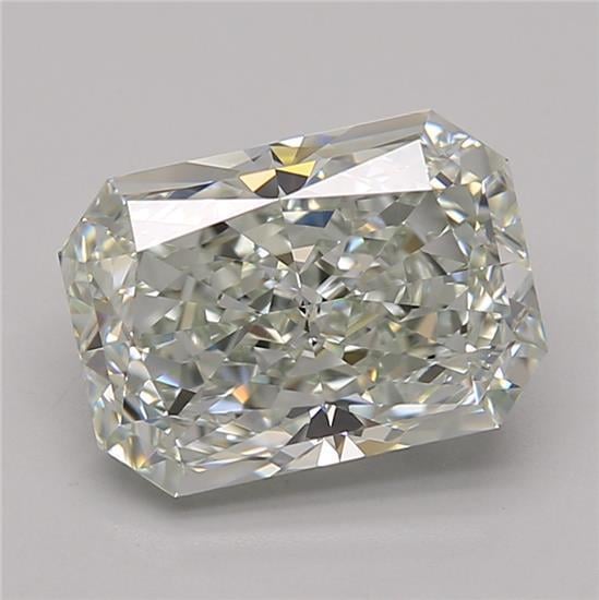 3.20 Ct. Fancy Vivid Green Radiant Lab Grown Diamond
