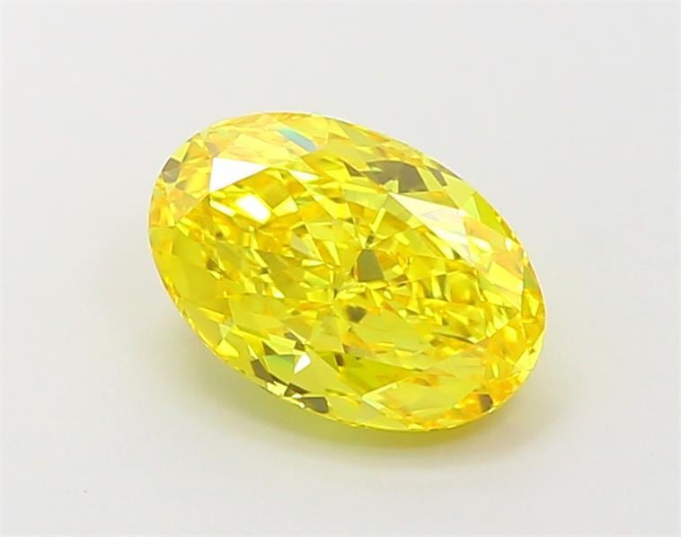 1.79 Ct. Fancy Vivid  Yellow Oval Lab Grown Diamond