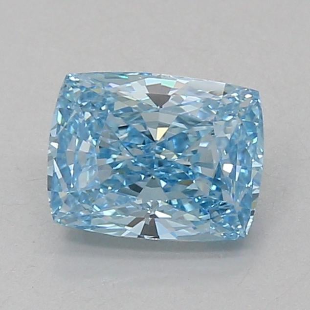 1.58 Ct. Fancy Vivid Blue Cushion Lab Grown Diamond