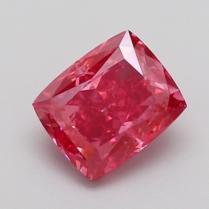2.05 Ct. Fancy Vivid  Pink Cushion Lab Grown Diamond