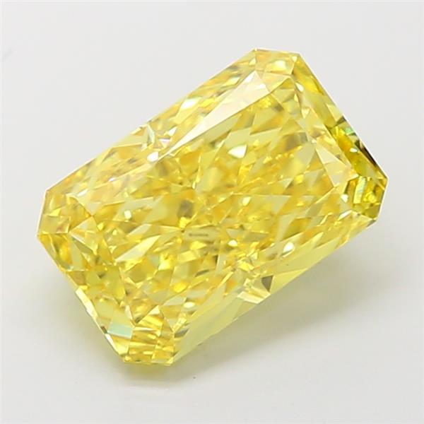 4.60 Ct. Fancy Vivid Yellow Radiant Lab Grown Diamond