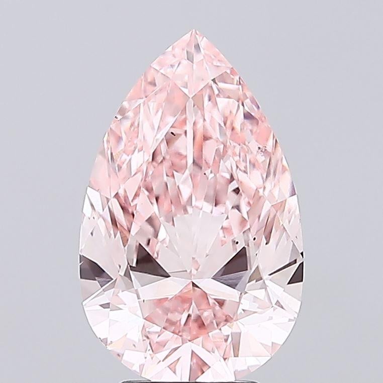 4.51 Ct. Fancy Vivid Pink Pear Lab Grown Diamond