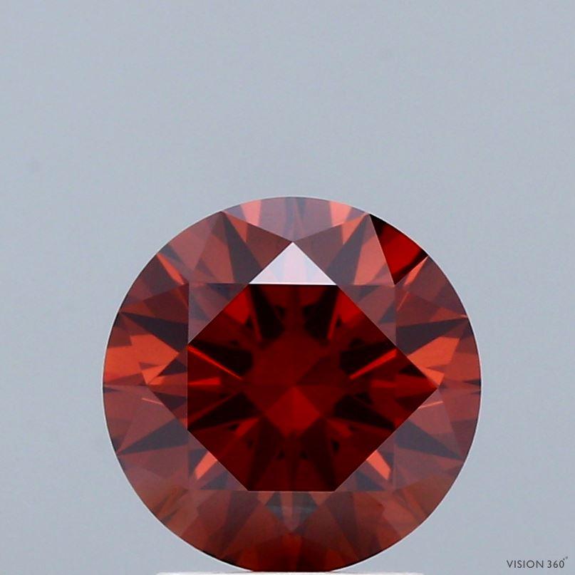 2.04 Ct. Fancy Deep Orange Round Lab Grown Diamond
