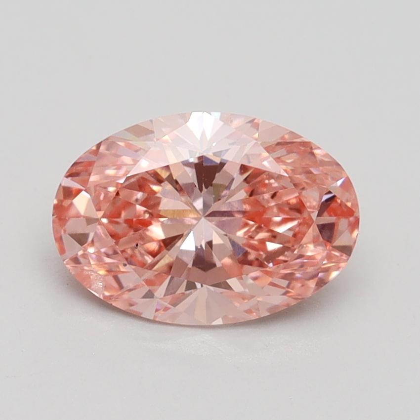 1.37 Ct. Fancy Vivid Pink Oval Lab Grown Diamond