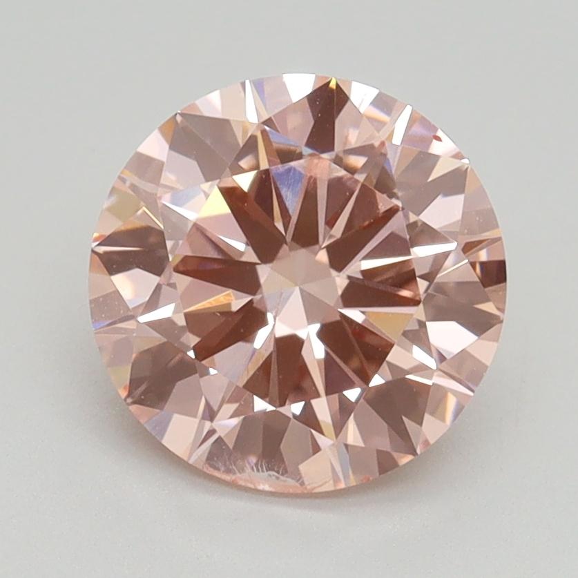 1.90 Ct. Fancy Intense Pink Round Lab Grown Diamond
