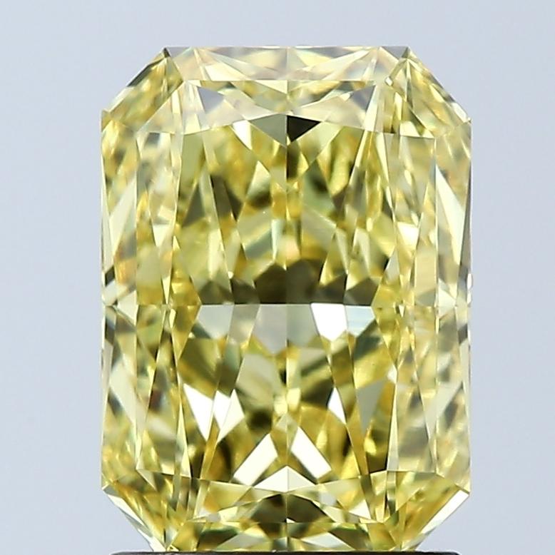 2.03 Ct. Fancy Vivid Yellow Radiant Lab Grown Diamond