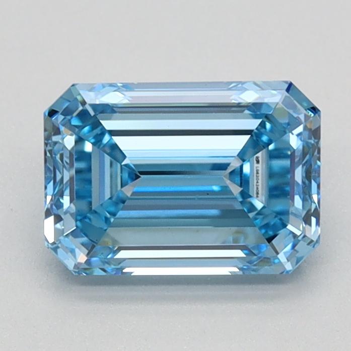 1.15 Ct. Fancy Vivid Blue Emerald Lab Grown Diamond
