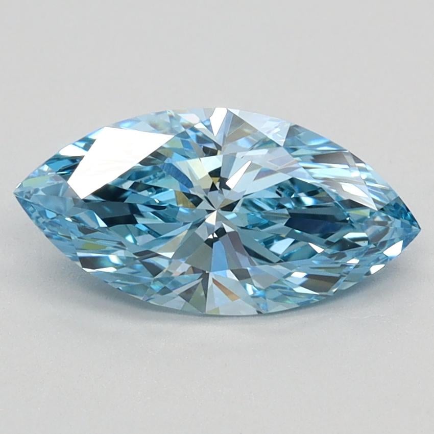 1.12 Ct. Fancy Vivid Blue Marquise Lab Grown Diamond
