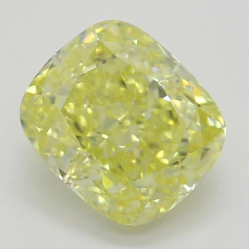 1.02 Ct. Fancy Intense Yellow Cushion Diamond