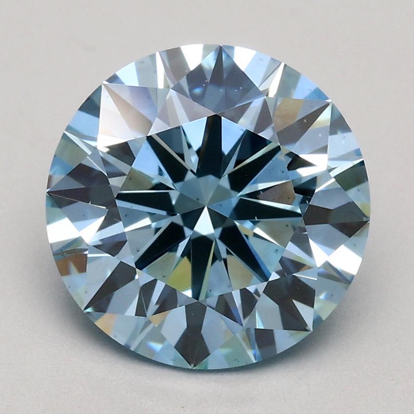 2.02 Ct. Fancy Blue Round Lab Grown Diamond