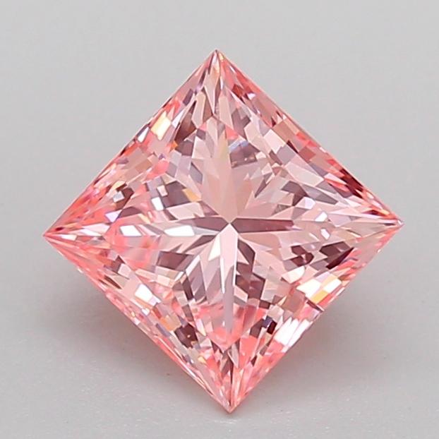 1.73 Ct. Fancy Intense Pink Princess Lab Grown Diamond