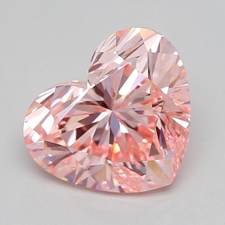 2.00 Ct. Fancy Vivid Pink Heart Lab Grown Diamond