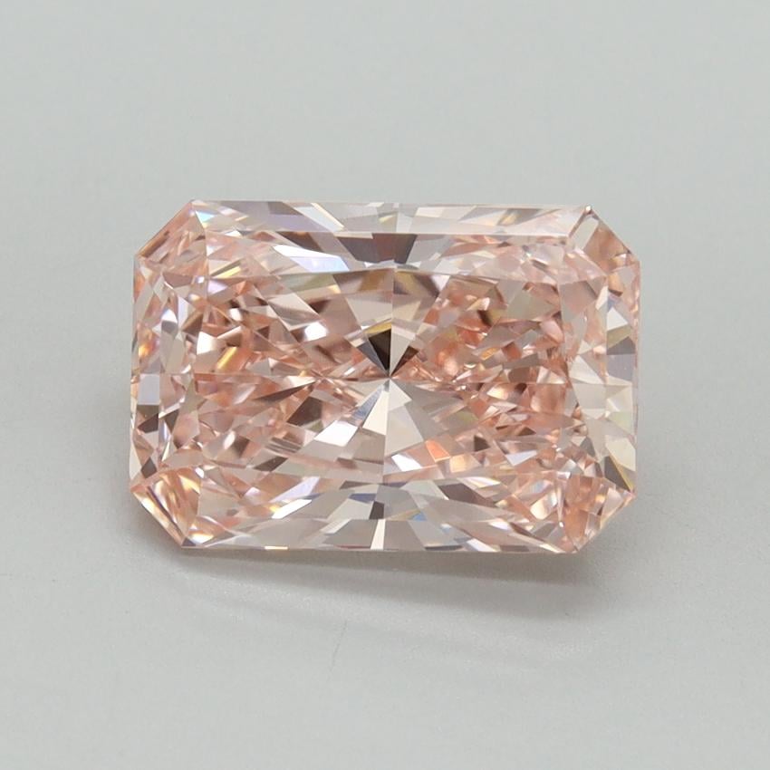 2.58 Ct. Fancy Vivid Pink Radiant Lab Grown Diamond