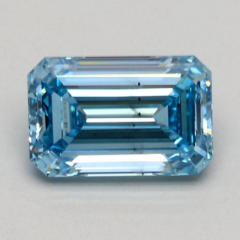 1.00 Ct. Fancy Intense Blue Emerald Lab Grown Diamond
