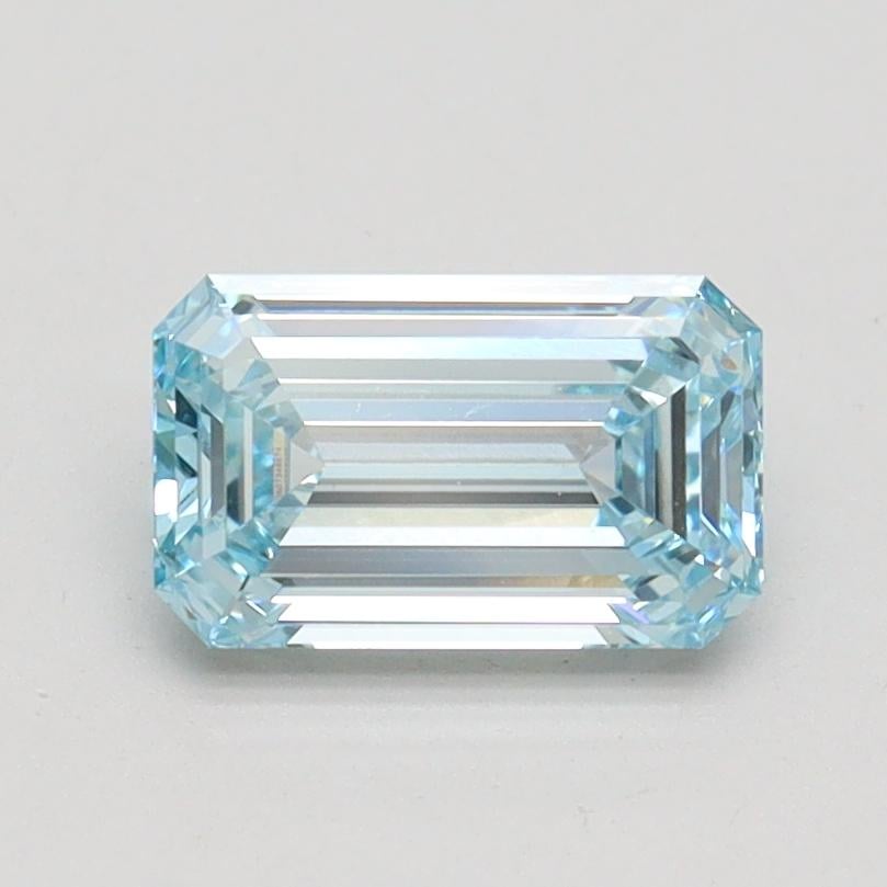 1.00 Ct. Fancy Intense Blue Emerald Lab Grown Diamond