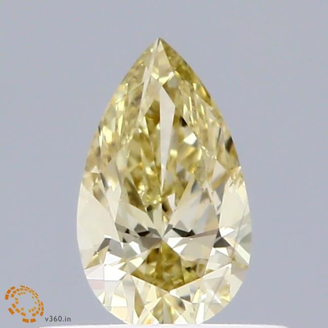 0.44 Ct. Fancy Intense  Yellow Pear Lab Grown Diamond