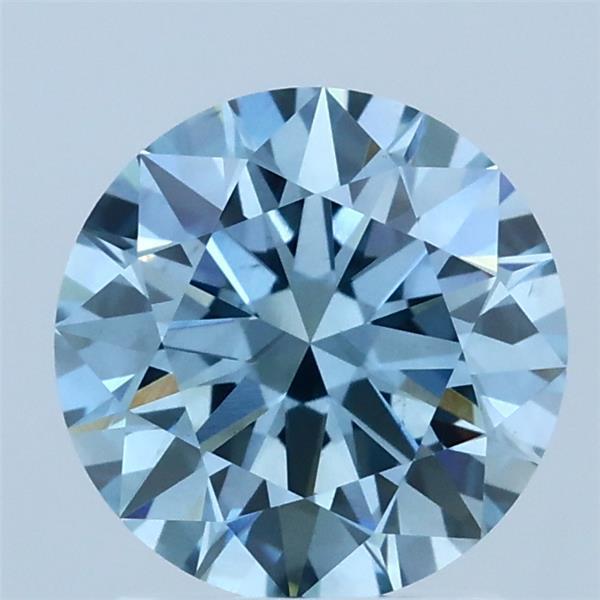 1.70 Ct. Fancy Vivid Blue Round Lab Grown Diamond