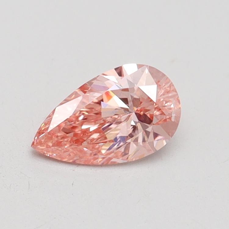 0.46 Ct. Fancy Intense Pink Pear Lab Grown Diamond