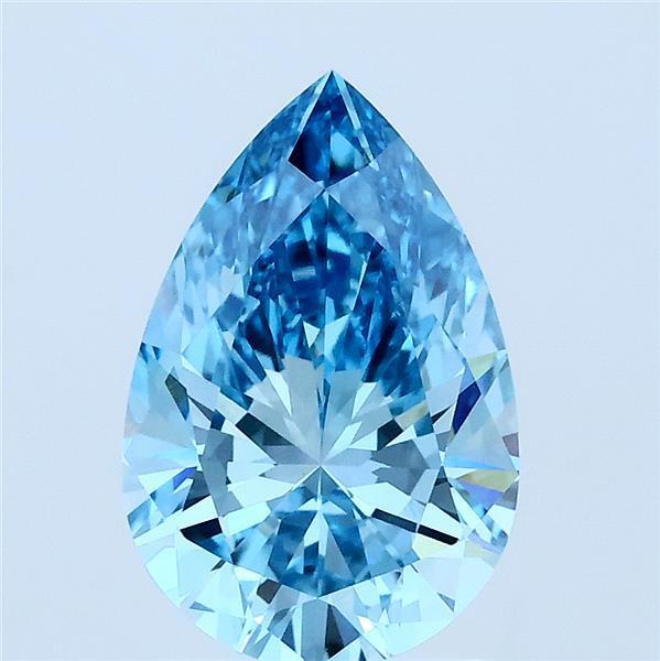 2.01 Ct. Fancy Blue Pear Lab Grown Diamond