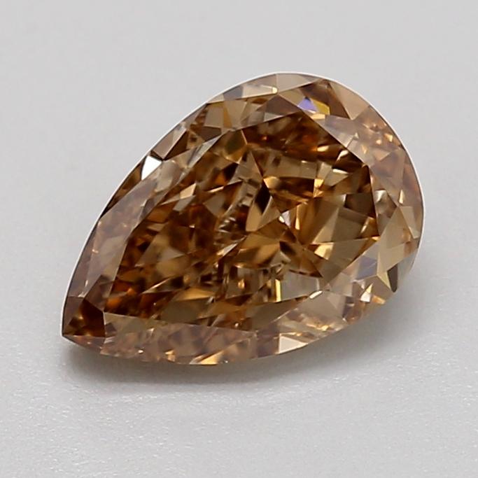 0.70 Ct. Light  Brown Pear Lab Grown Diamond
