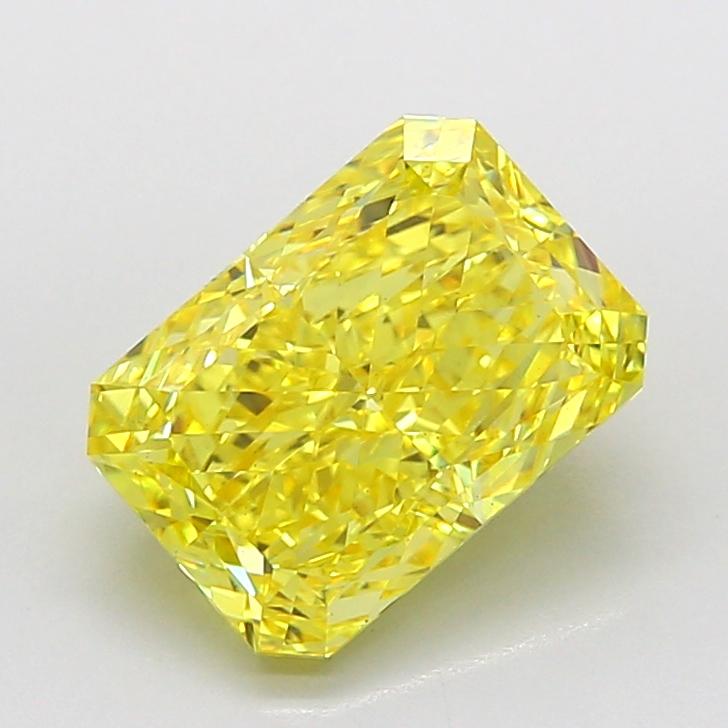 3.51 Ct. Fancy Vivid  Yellow Radiant Lab Grown Diamond