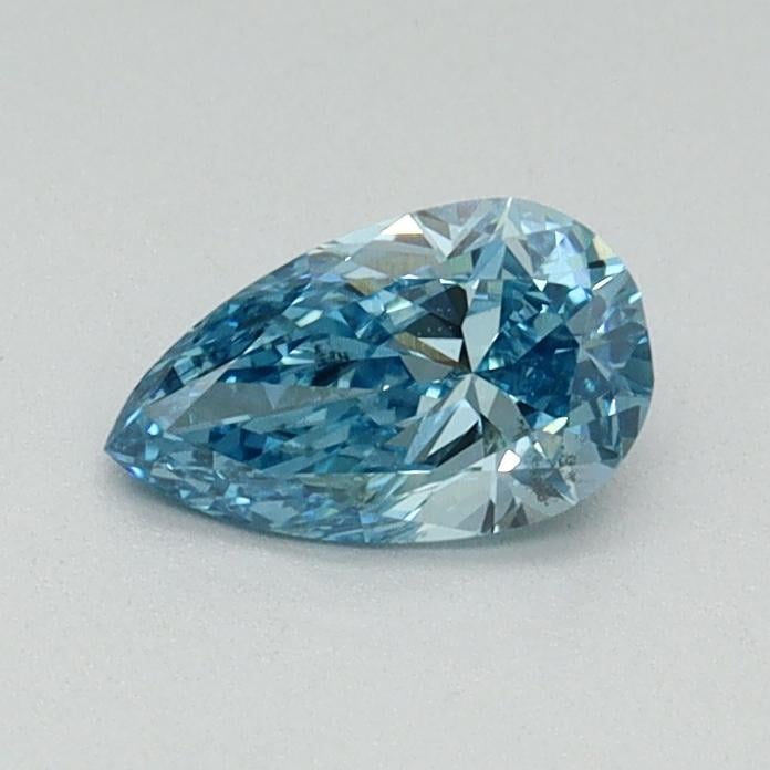 0.43 Ct. Fancy Vivid Malibu Blue Pear Lab Grown Diamond