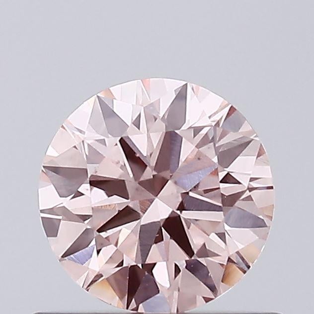 0.52 Ct. Fancy Intense Pink Round Lab Grown Diamond