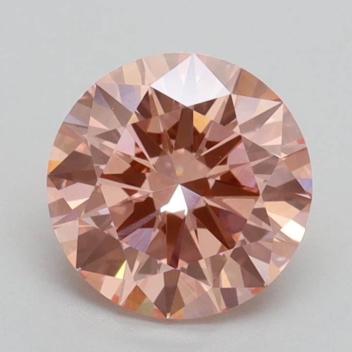 1.41 Ct. Fancy Intense Pink Round Lab Grown Diamond