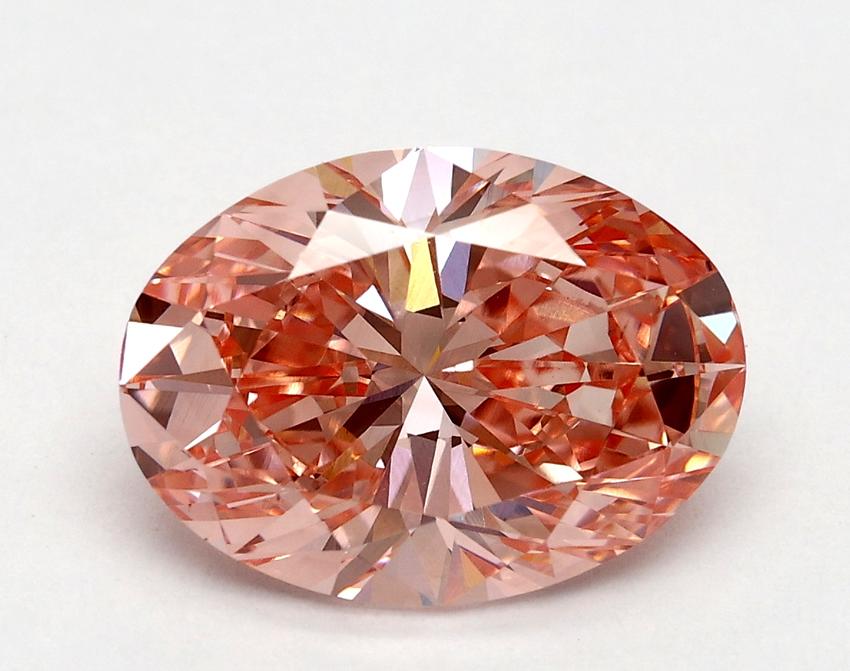 2.56 Ct. Fancy Vivid Pink Oval Lab Grown Diamond