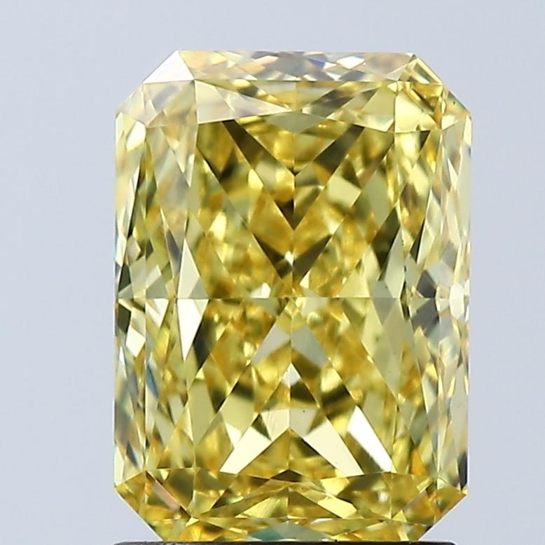 2.09 Ct. Fancy Vivid Yellow Radiant Lab Grown Diamond