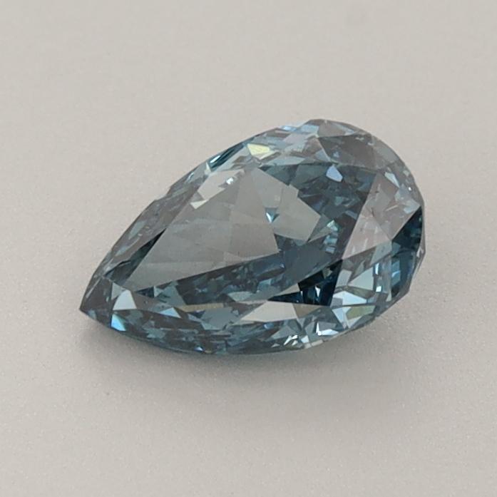 0.72 Ct. Fancy Deep  Blue Pear Lab Grown Diamond