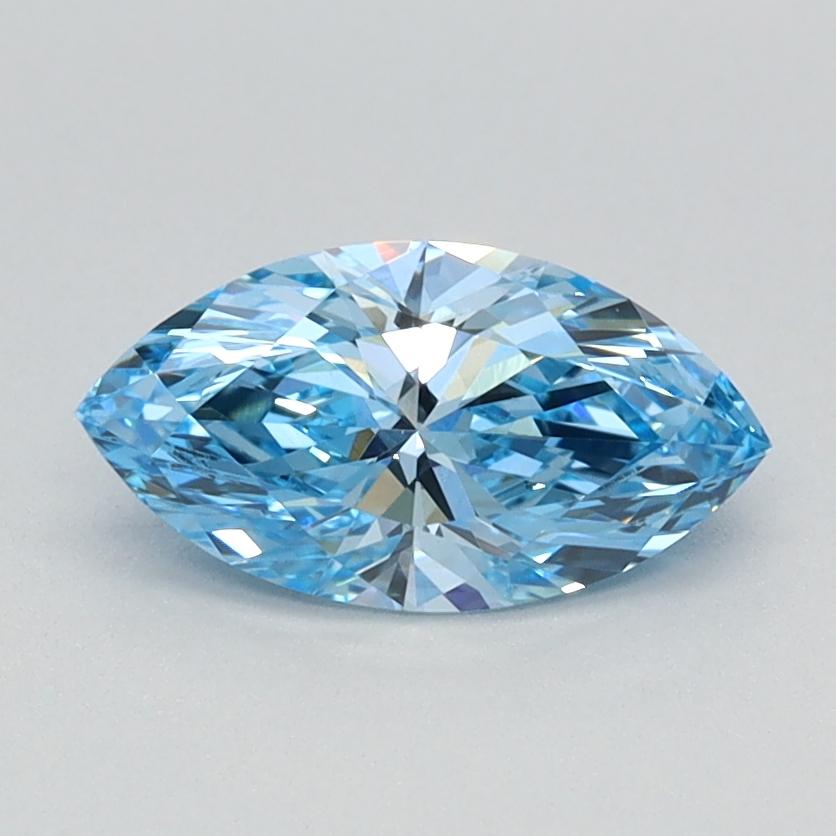 0.70 Ct. Fancy Vivid Blue Marquise Lab Grown Diamond