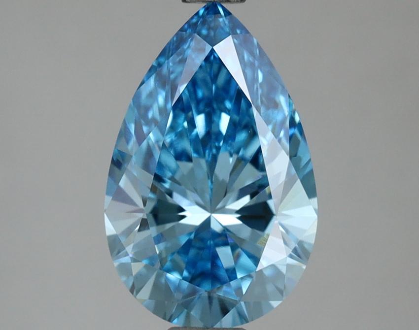 2.08 Ct. Fancy Vivid Blue Pear Lab Grown Diamond